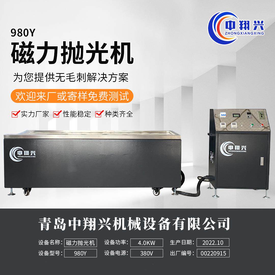 五金件磁力抛光机首饰工艺品后加工设备平移式多功能磁力抛光机
