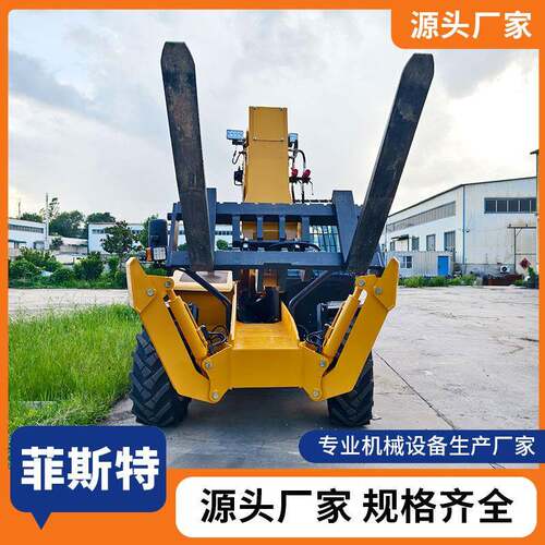 伸缩臂叉装车集装箱装卸货作业设备可旋转驾驶室货物装载车