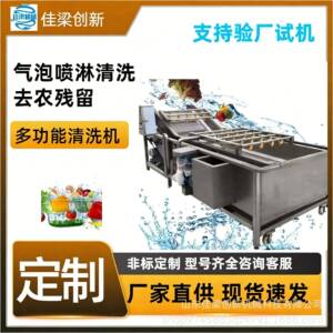 源头工厂韭菜清洗机黄瓜酱菜去盐苹果蓝莓包菜等多功能气泡清洗