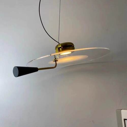 设计师款现代简约个性飞碟灯装饰展厅卧室意大利极简餐厅LED吊灯