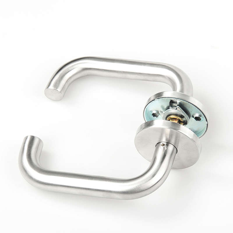 A07把手 防火门锁把手带六角螺丝不晃动升级版国标把手 8*8mm正孔