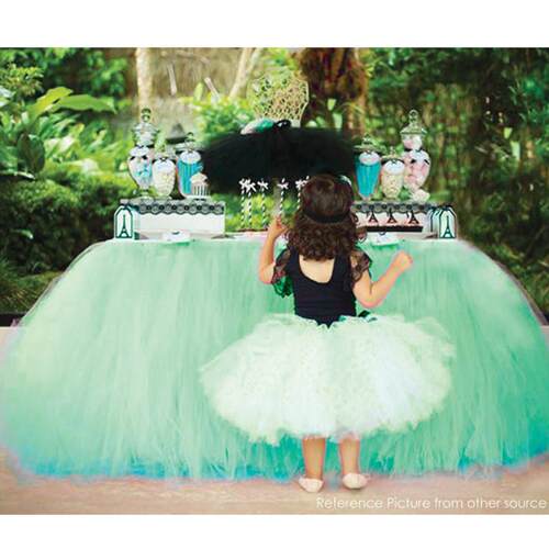 彩色超蓬网纱桌裙 tutu table skirt 可定制任何尺寸颜色厂家直销