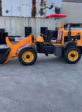 wheel loader 轮式小铲车装载机四驱 全地形建筑工程抓木机