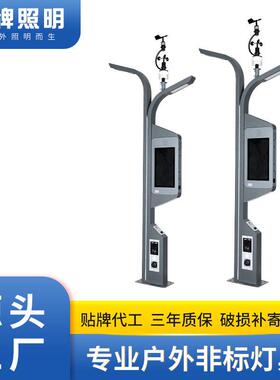 厂家直供智慧路灯户外道路监控充电桩led太阳能路灯杆