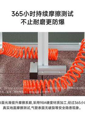 TWSNS台氣山耐斯PU弹簧气管气动空压机气管8mm高压伸缩管气泵螺旋