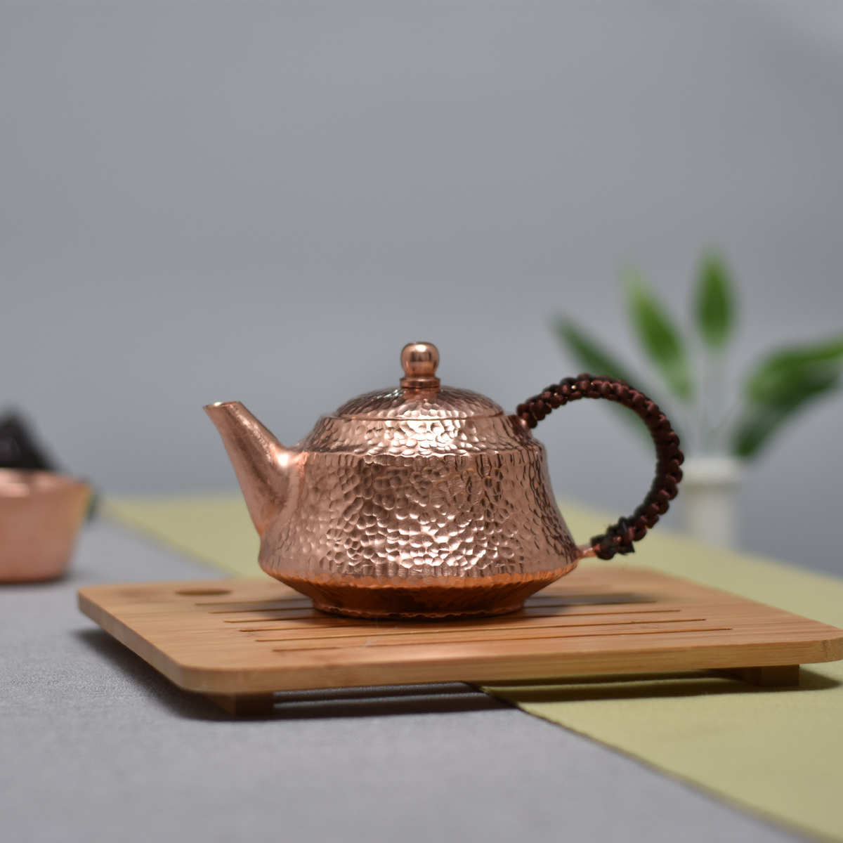 佟诚铜艺厂家直供200cc 加厚纯紫铜壶 泡茶壶 小铜壶 茶艺壶