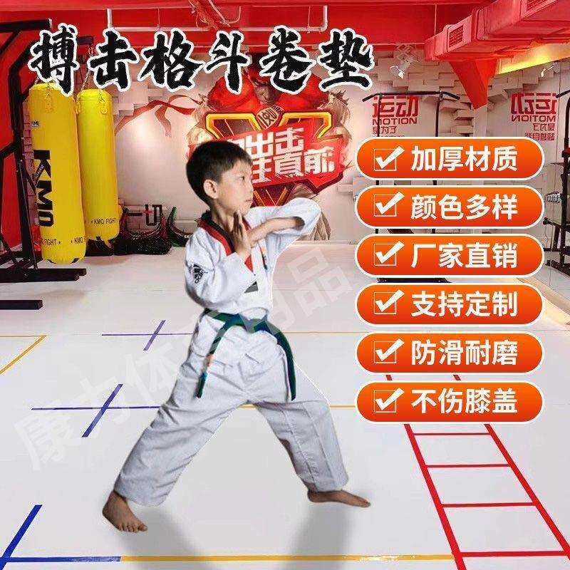 运动卷垫多功能格斗地垫体育馆搏击散打摔跤武术跆拳道武道馆健身