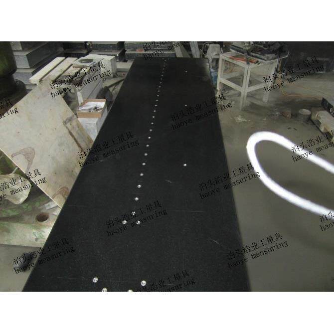 1500x1000大理石测量平台面厚200带平板支架总高600mm不易变形