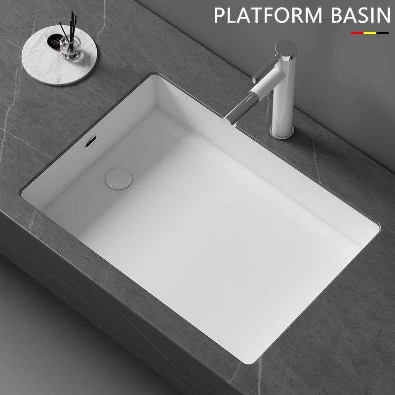 陶瓷阳台台下盆台盆卫生间台上洗手盆洗脸盆面盆单盆方形嵌入式池,家装主材,台下盆,淘宝优惠券,粉丝福利购,淘宝优惠卷