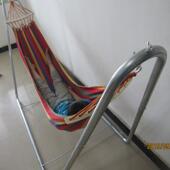 钢909管架秋外千吊摇篮 椅户休闲室内儿童木棍支条纹吊床悬挂式