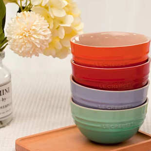 家庭饭碗酷家用渐变套装12cm米饭陶瓷下彩釉彩面碗碗