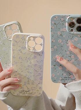 宁宁 韩风夏日清新小碎花玫瑰花肤感磨砂手感iPhone16 MobileCase