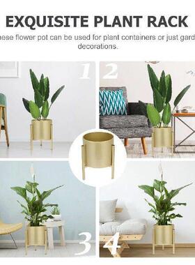 Iron Plants Holder Flower Container Pot Houseplant Desktop