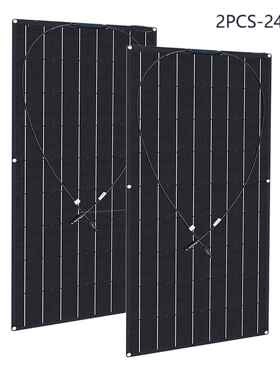 单晶太阳能车12012V电池光伏240W双板系统储能电源房车汽启动电源