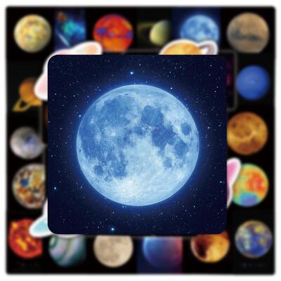 10/50PCS Space DIY Planet Sticker Notebook Trolley Case Bike