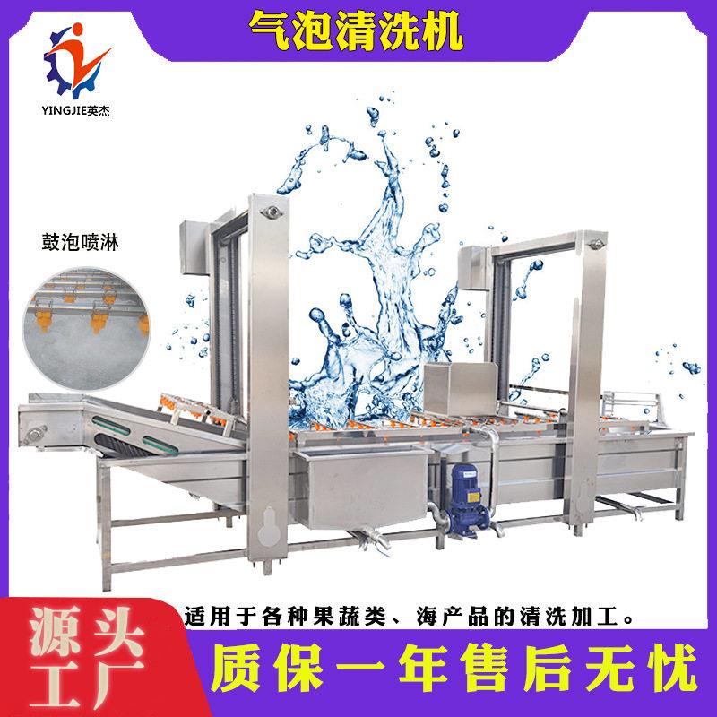 不锈钢苹果清洗机商用水果清洗打蜡分选一体机