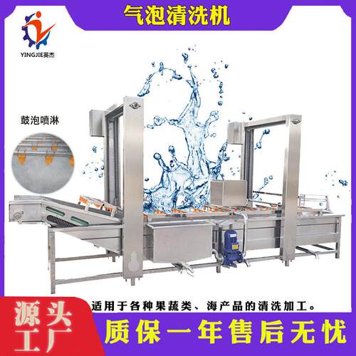 不锈钢苹果清洗机商用水果清洗打蜡分选一体机