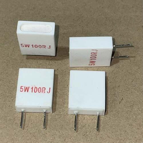 一元3个 5W100 5W100RJ 瓷壳电阻 水泥电阻