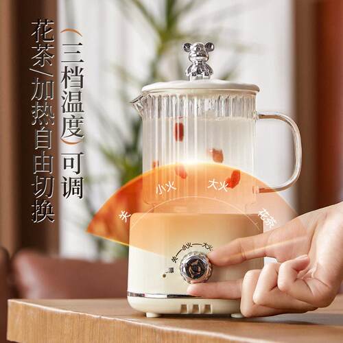 办公室煮花茶电热杯玻璃养生壶多功能迷你养生杯活动礼品