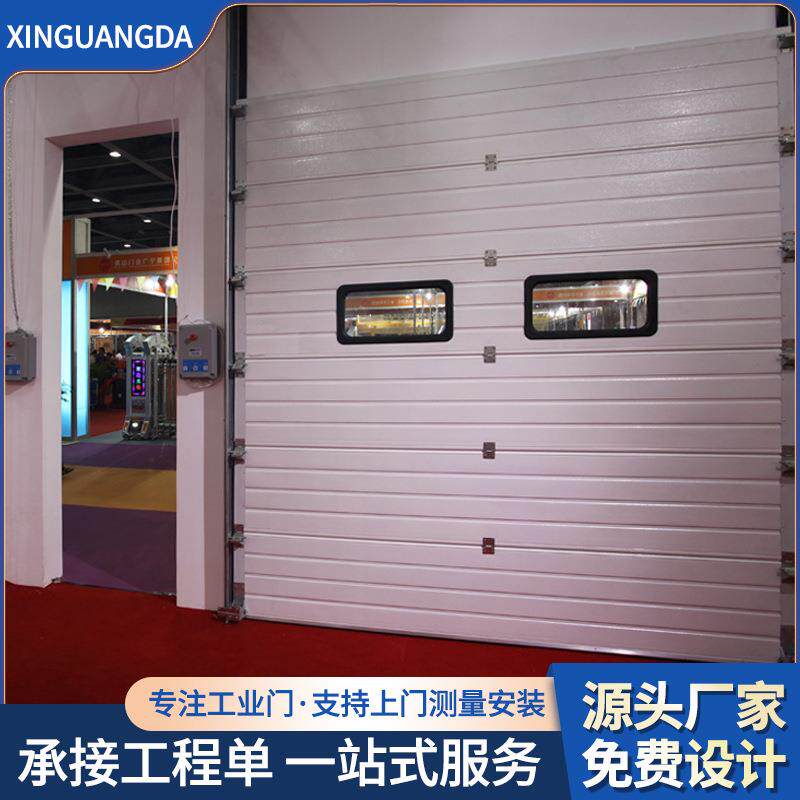 加厚耐用保温密封钢质门工业厂房提升翻板门仓库滑升门摇控门全套