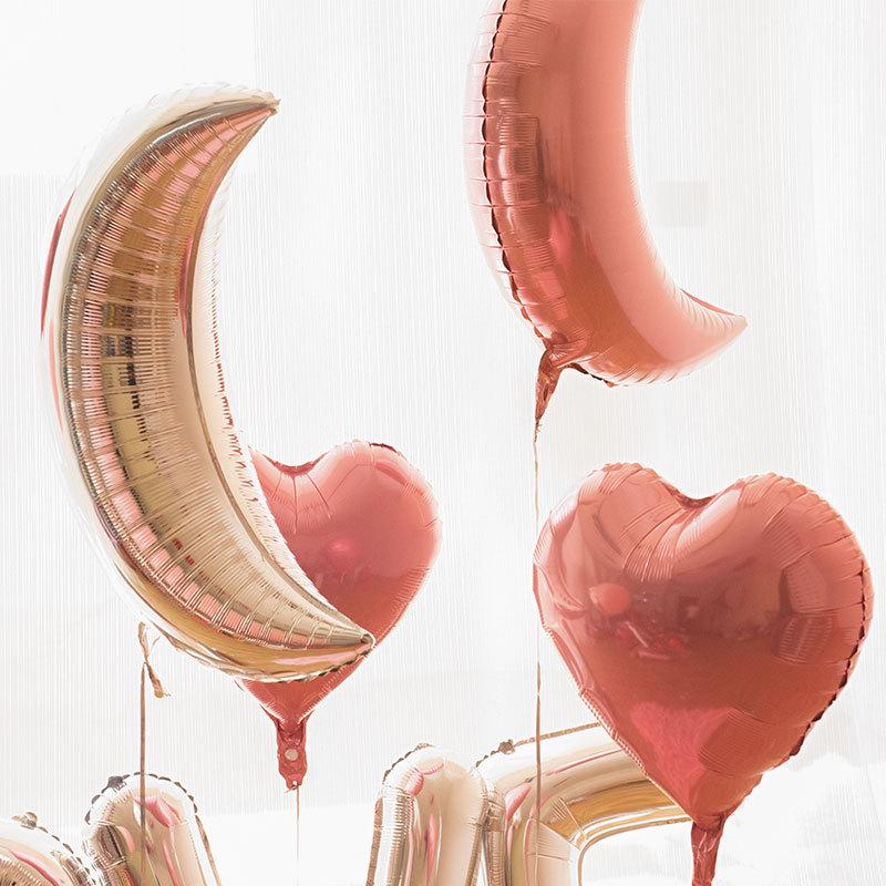 浪漫求婚装饰生日派对花瓣装扮布置套餐月亮代表我的心婚房布置气