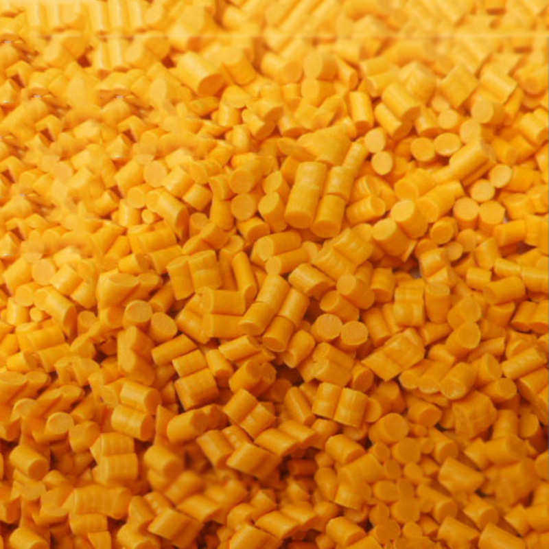 黄色PVC地板革颗粒 pvc再生塑料颗粒 雨鞋鞋底料塑料原料
