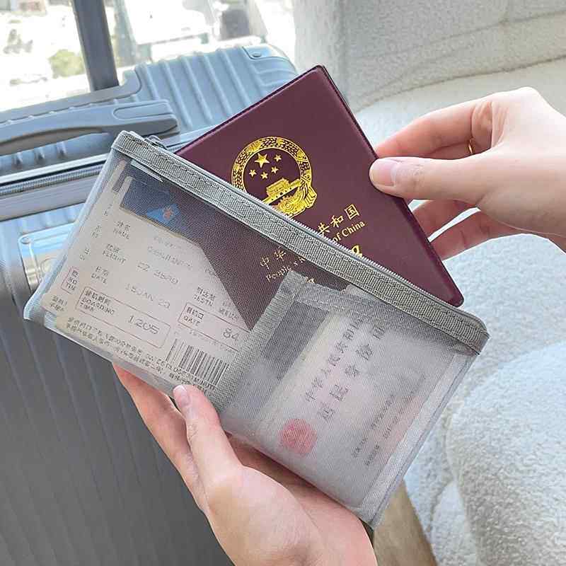 护照收纳包保护套出国旅游可携式随身零钱签证机票登机牌卡包证件