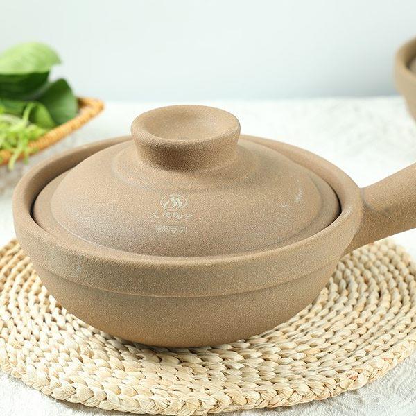 无釉啫啫煲锅单柄砂锅煲仔饭专用土砂锅商用家用耐高温小沙煲