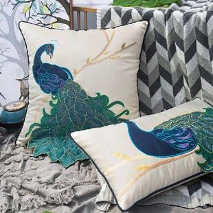 Ethnic Embroidered Cushion Cover 45x45 Pillow Case for Sofa