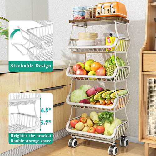 Fruit Basket Kitchen Pantry Organizers Storage Organization