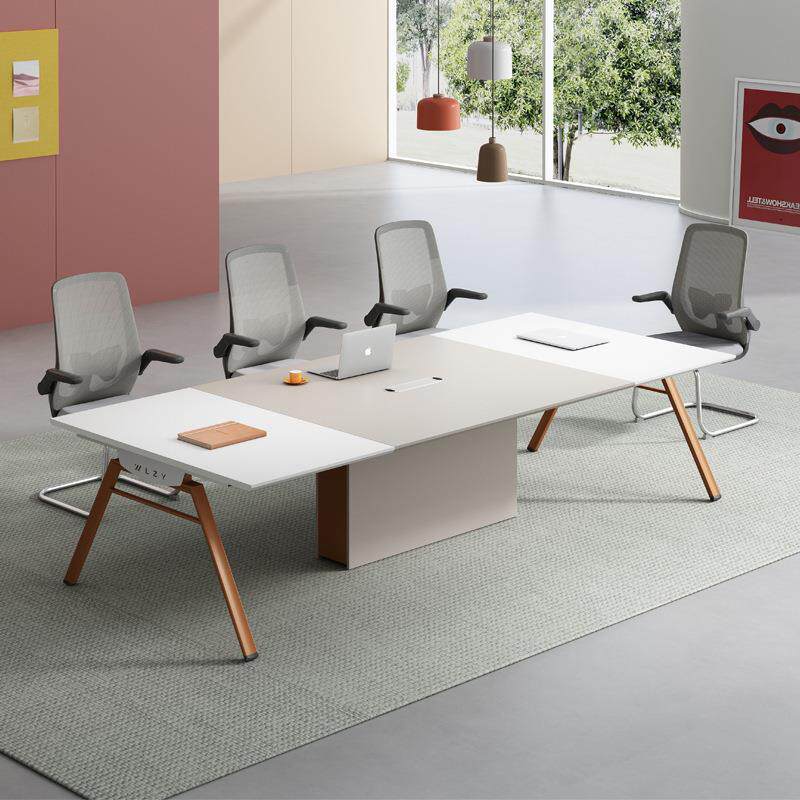 办公桌会议桌简约现代长条桌长桌会议室桌培训桌小型洽谈桌椅组合