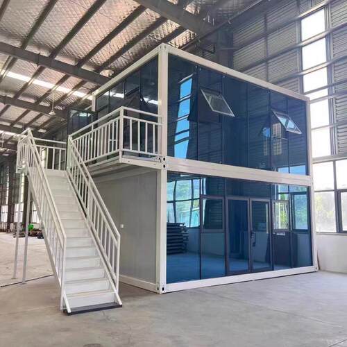 住人集装箱移动房轻钢玻璃房阳光房办公室可拆卸工地宿舍活动板房