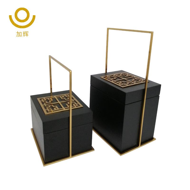 复古禅意茶室创意家居装饰品艺术软装客厅电视柜桌手提装饰盒摆件