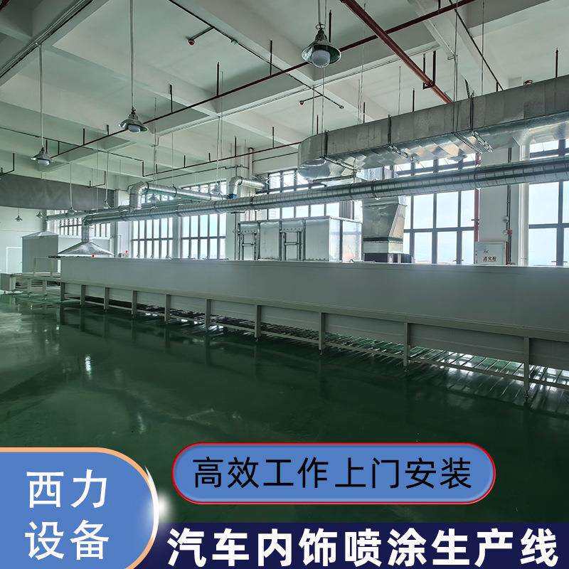跨境汽车内饰配件喷涂生产线五角五金自动喷漆喷油流水线设备厂家