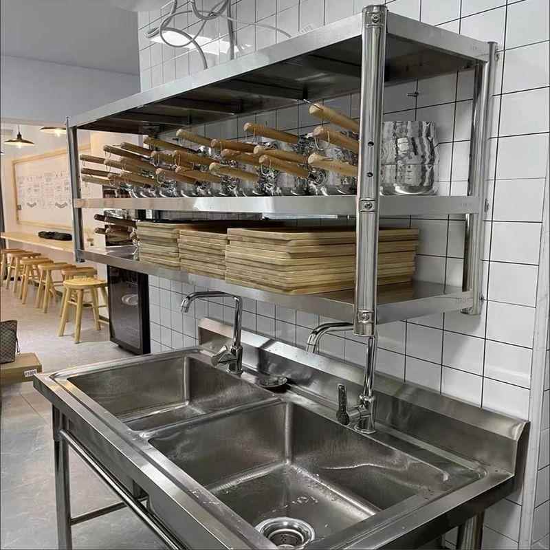 置吊架调PDD10162料架壁式厨房加厚墙架微收波炉纳物架挂水槽上不