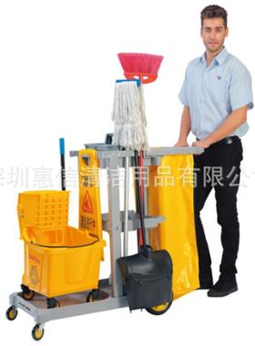 D-1洁1多用途清推车功能车保洁工具服PCO务多车垃圾收纳车手灰色