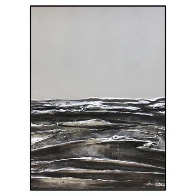 绘油画肌理质感装壁饰画手现HAY代客厅挂画画玄关奢简约厚油轻颜