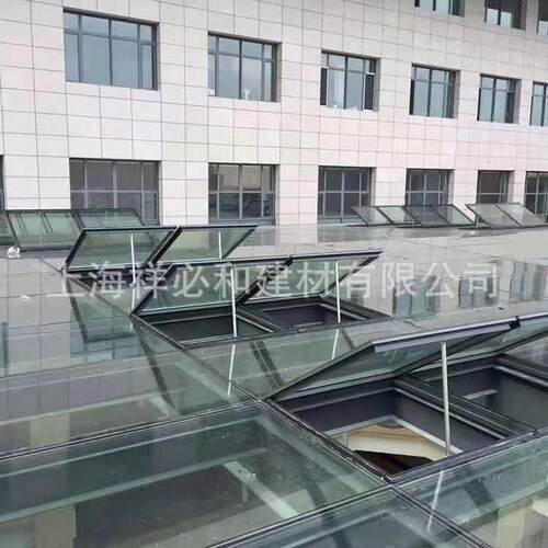 热销不锈钢凉亭电动玻璃天窗阳台防护栏天窗铝合金屋顶上悬窗