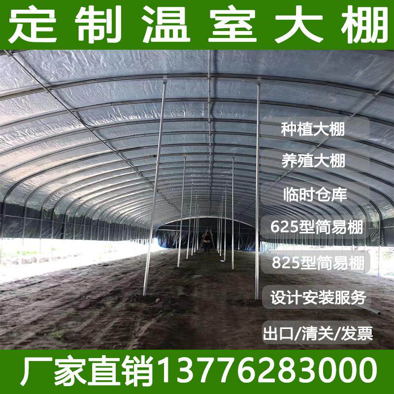 大棚骨架镀锌钢管棚养殖猪牛羊棚蔬菜种植育苗简易椭圆管温室大棚