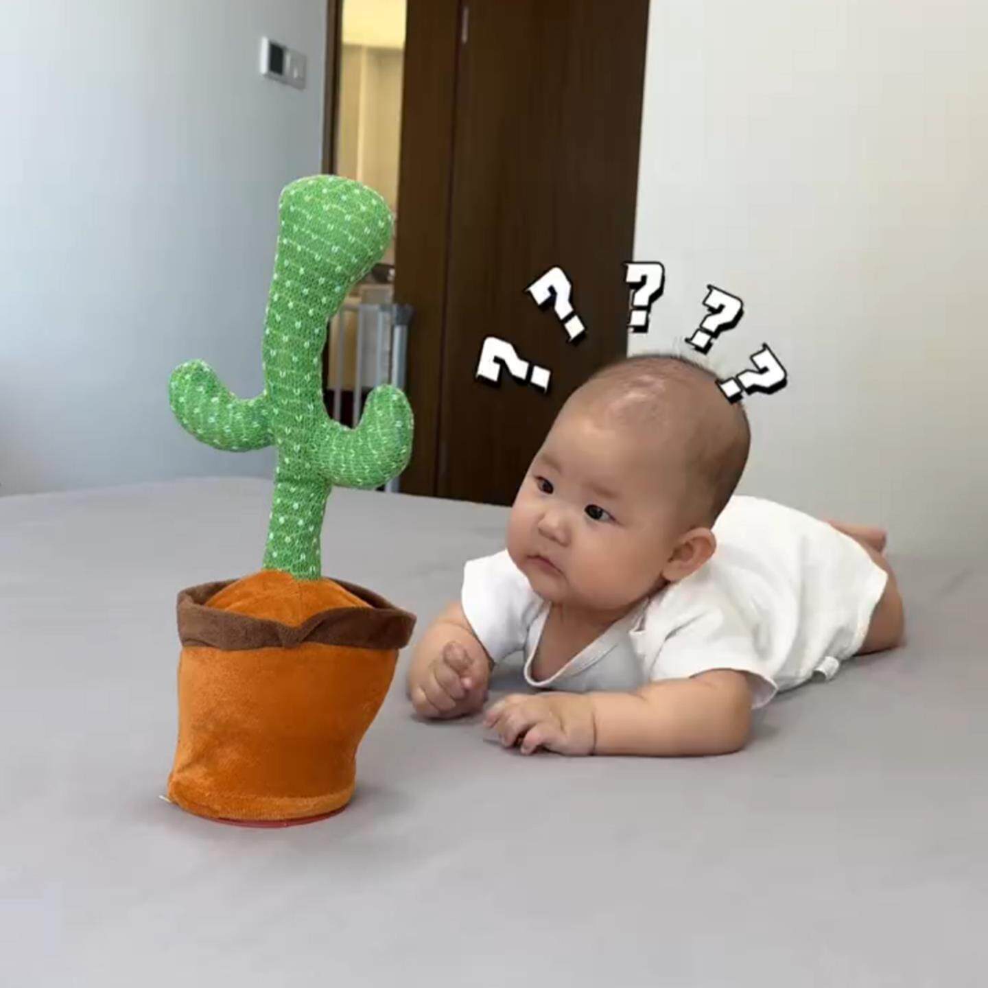 仙人掌学说话玩具会跳舞婴儿复读花宝宝益智早教唱歌毛绒玩偶玩具