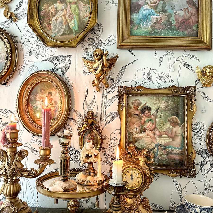 复古森林欧式浮雕做旧相框画框家居民宿墙装饰文艺轻奢壁挂照片墙