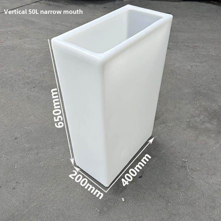 加厚立式40升带盖水箱浴室厨房窄睡桶方形Pe环保塑料储水桶