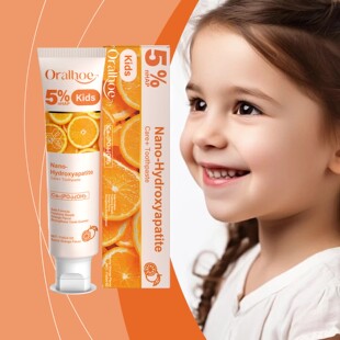 Flavor Toothpaste ORALHOE Orange Oral Care Sweet Children