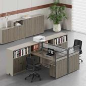 职员台职员站现代屏风甲板4人4人6人金融办公室桌椅组合