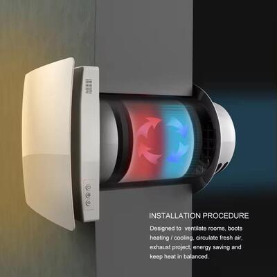 Wall mounted bidirectional heat recovery ventilation低压风机