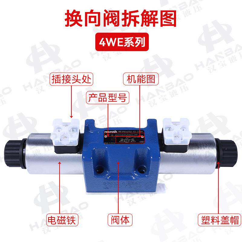 4WE10型力士压乐电磁LGR换向阀液流压双头业溢阀液压电磁工阀液系