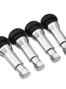 4pcs TR414 Chrome Tubeless Snap In Wheel Tire Valve Stems