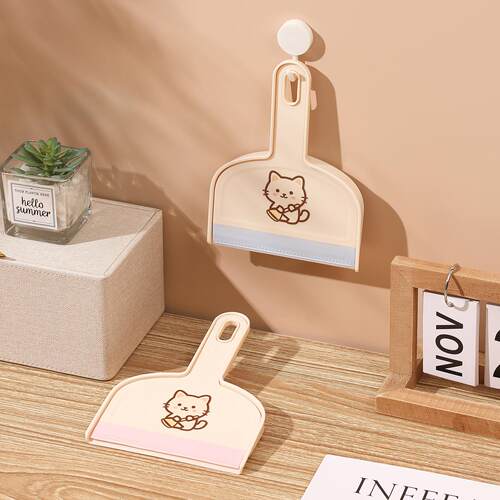Mini Broom and Dustpan Set for Home Use, Soft Bristle Bed Sw
