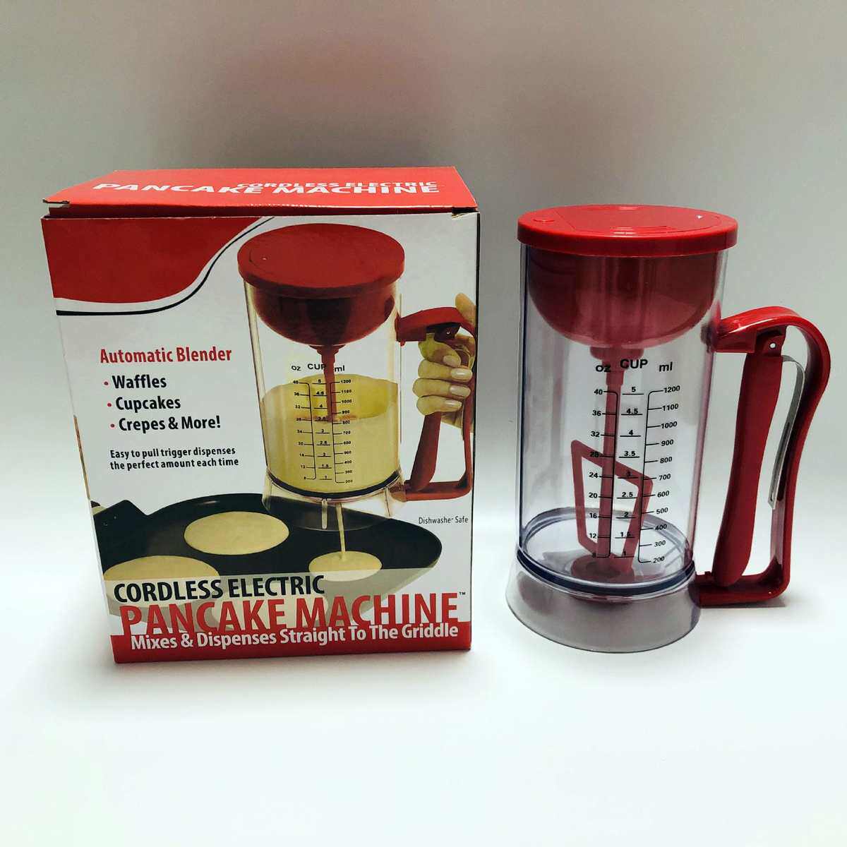 网红煎饼果子漏面器手持式漏杯商用家用搅拌面糊器煎饼漏面器