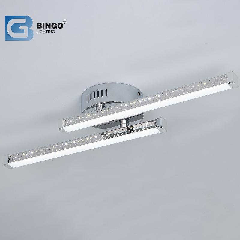 简约家用LED镂空长条灯创意异型波浪形灯卧室餐厅书房吸顶灯